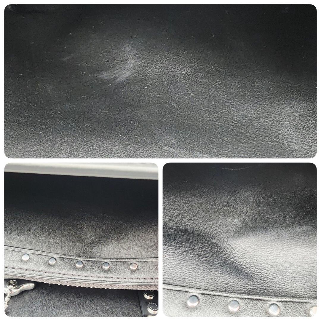 現行品 COACH コーチ ローグ バッグ 25 リベット ブラック CU052