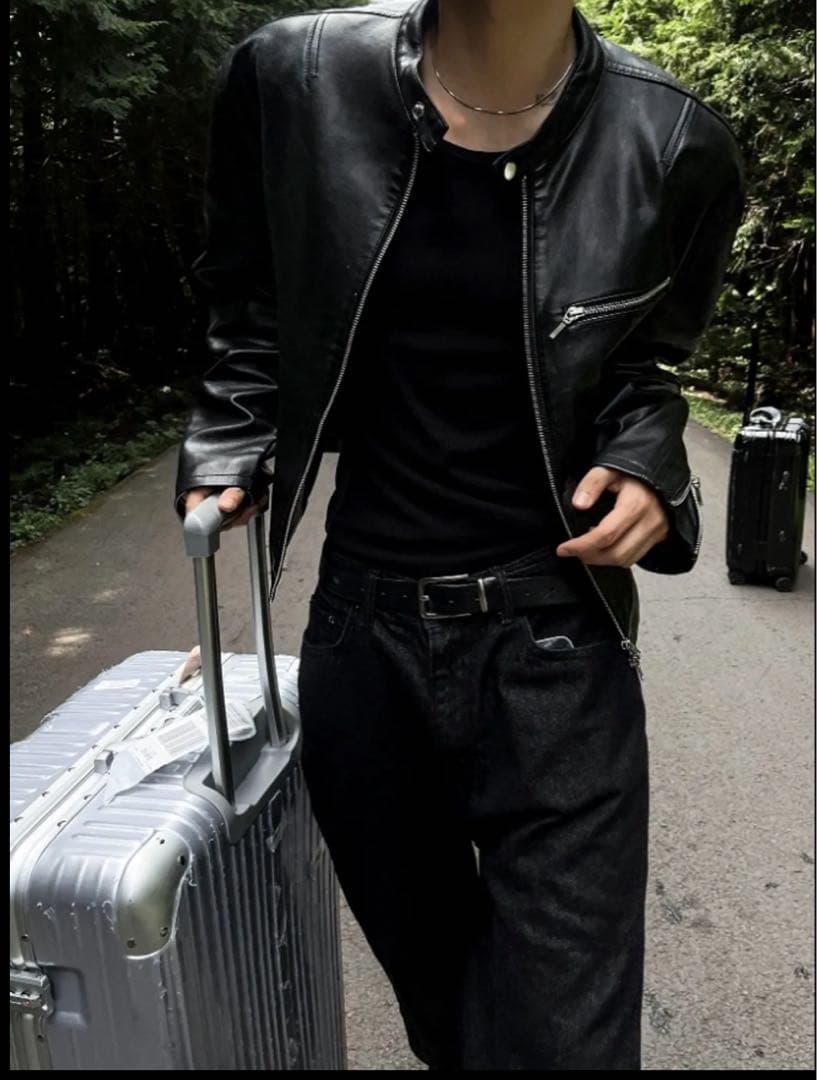 ジャケット・アウター COSYHARUTwo of Premium CropLeatherJacket