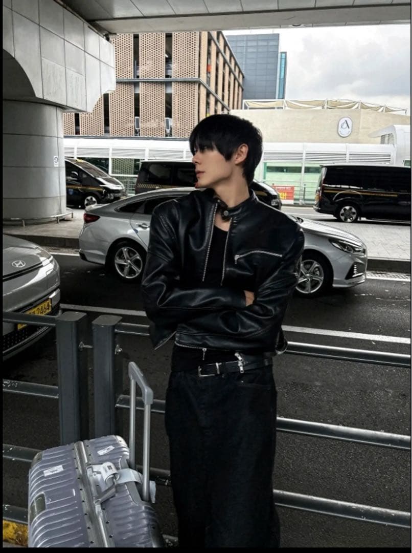 ジャケット・アウター COSYHARUTwo of Premium CropLeatherJacket