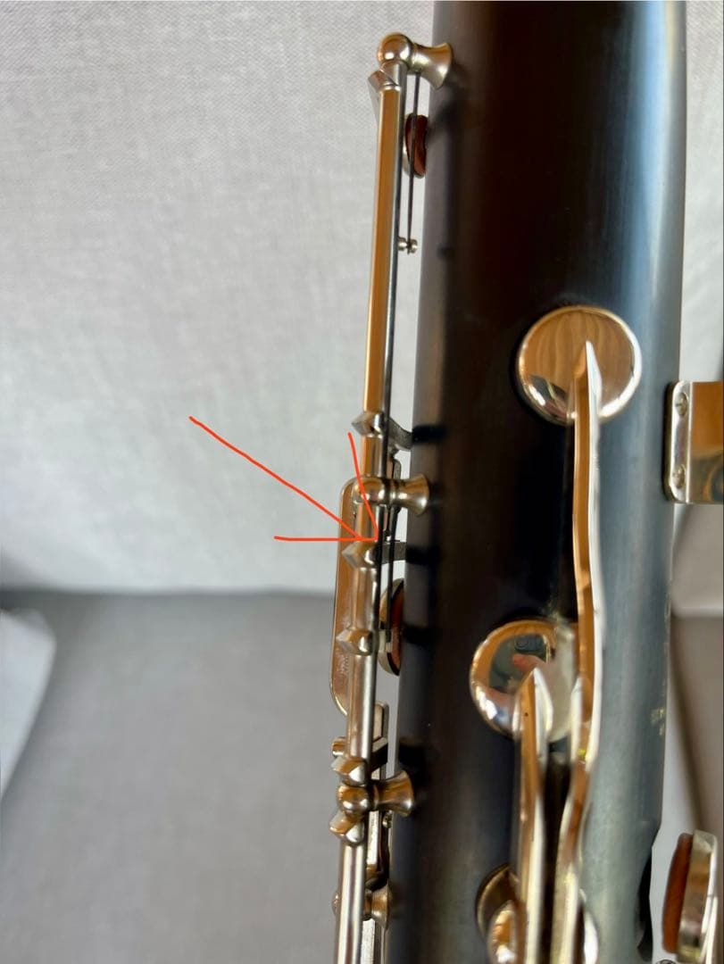 【中古品】YAMAHA YCL-221II B♭バスクラリネットケース付き