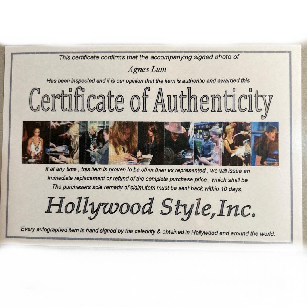 アグネス　ラム　直筆サイン入り写真
