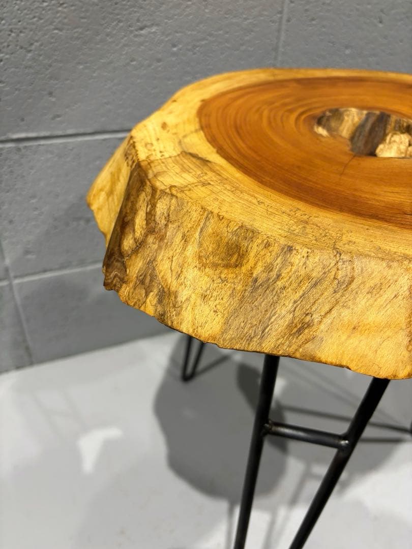 欅材サイドテーブル　ナイトテーブル　コーヒーテーブル　ミニテーブル