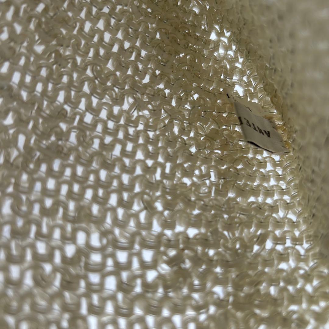 アンテプリマ ハンドバッグ オーロラ ホワイト ラウンド パーティー チェーン