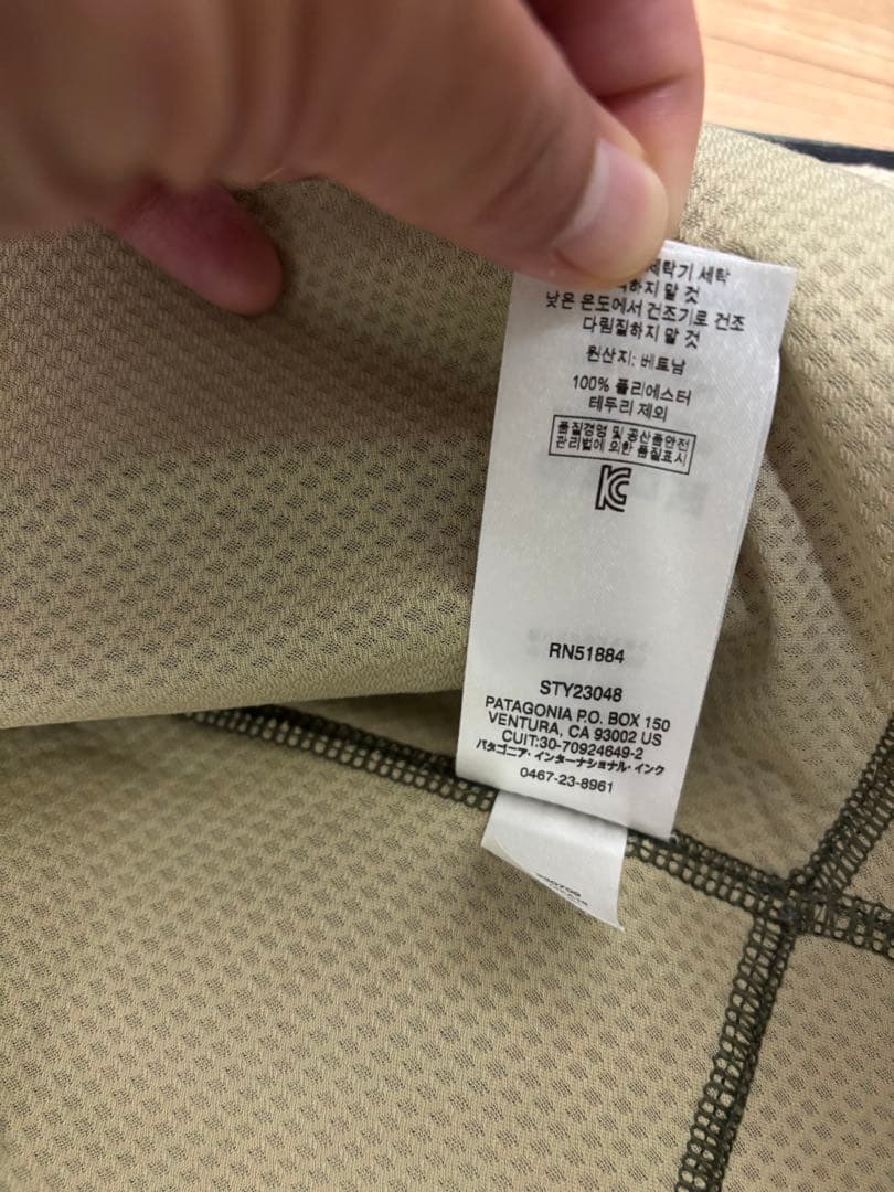 え*す様 patagonia フリースベスト Sサイズ オリーブグリーン/オレン