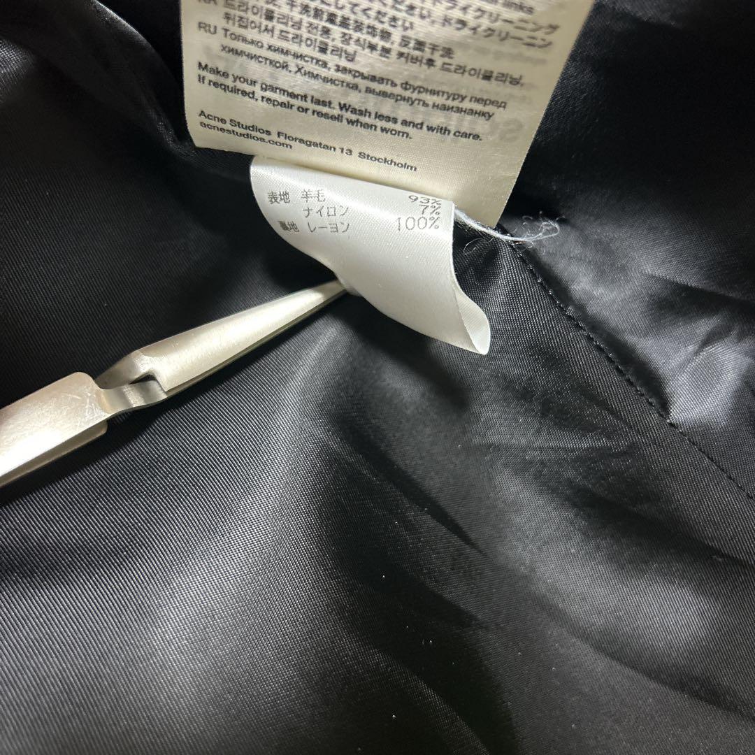 Acne Studios ウールコート ブラック オーバーサイズ