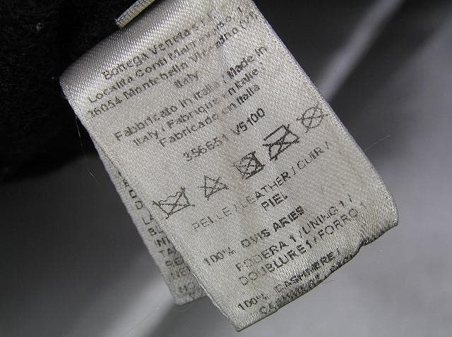 新品定価13万円 BOTTEGA VENETA 黒本革手袋 カシミヤ100％内装