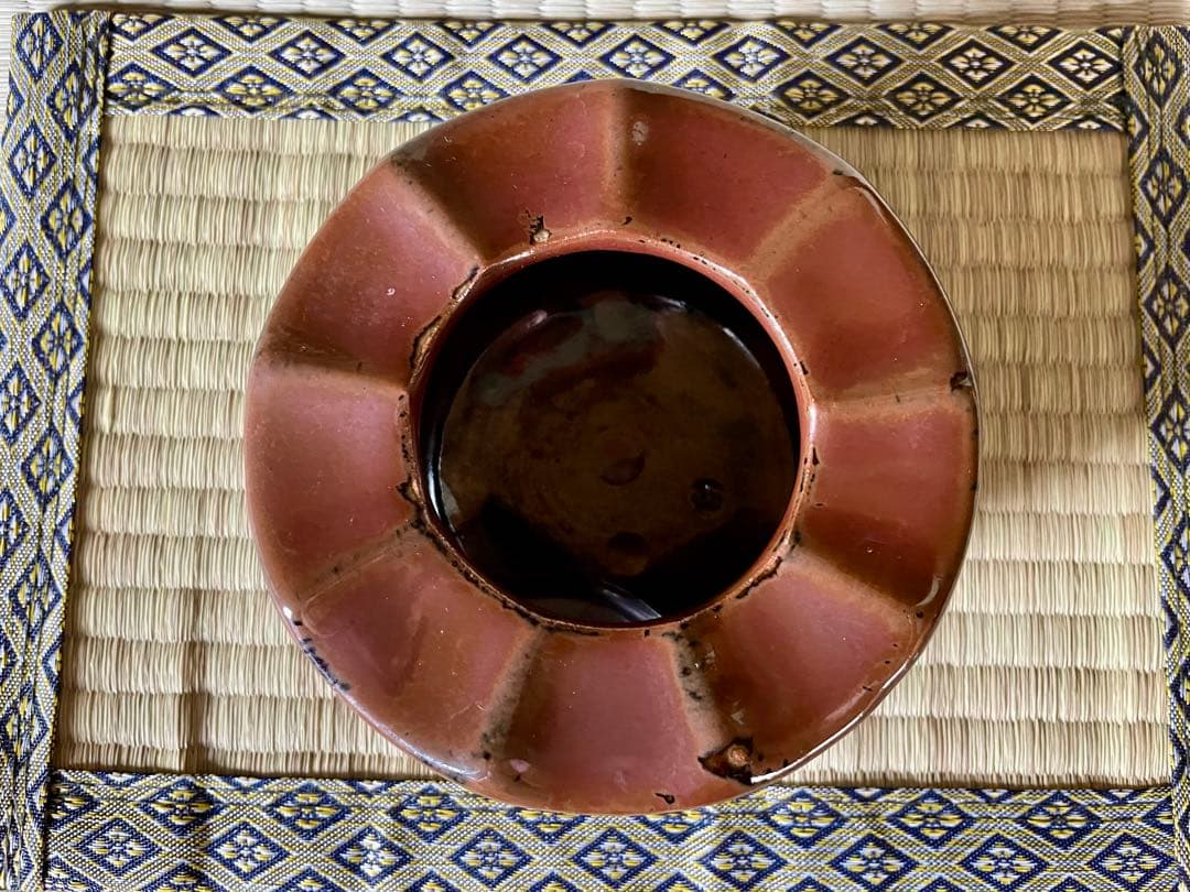 浜田庄司　柿釉灰皿