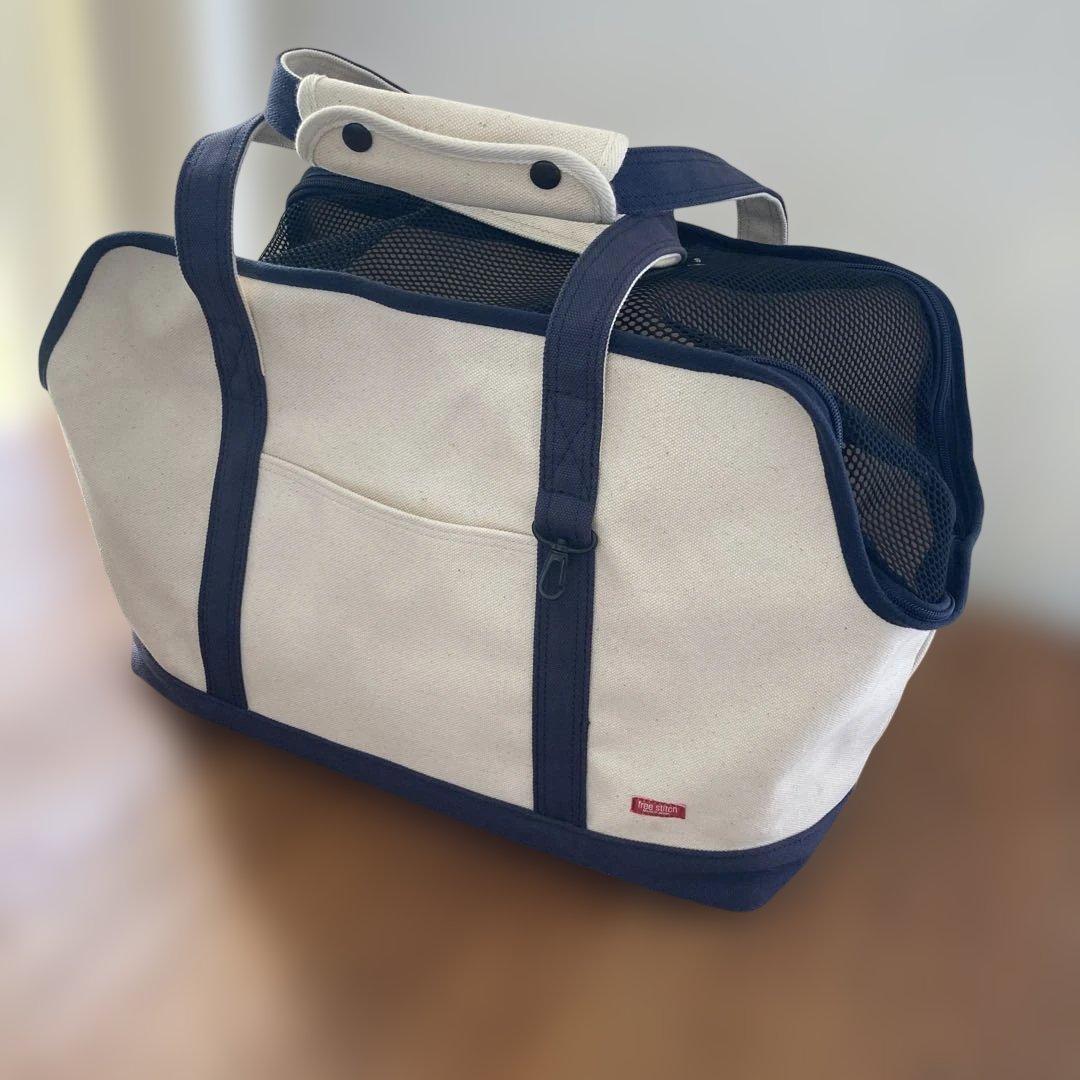 free stitch スクエアトート　L 犬　キャリーバッグ　底板カバー ボア