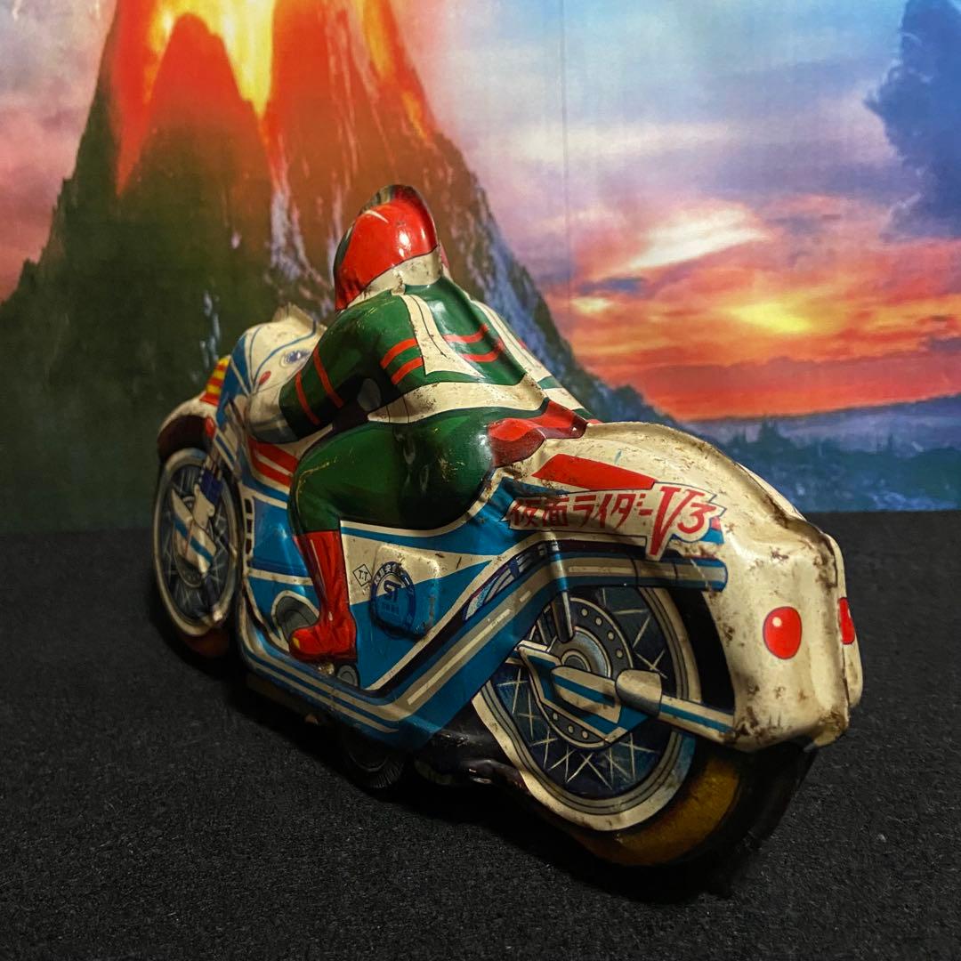 仮面ライダーV3 ブリキ　ハリケーン号　タカトク　昭和特撮ヒーロー　フィギュア