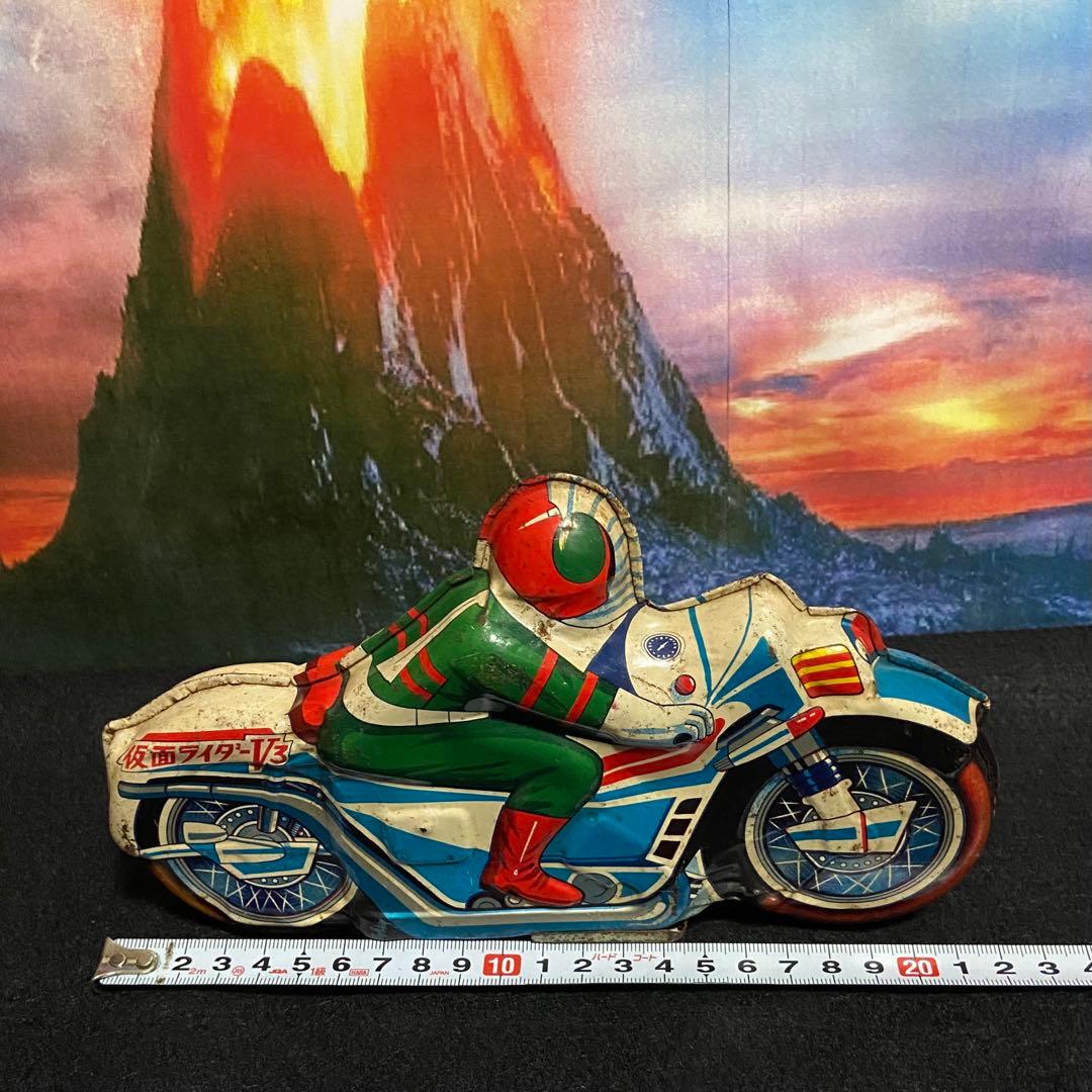 仮面ライダーV3 ブリキ　ハリケーン号　タカトク　昭和特撮ヒーロー　フィギュア