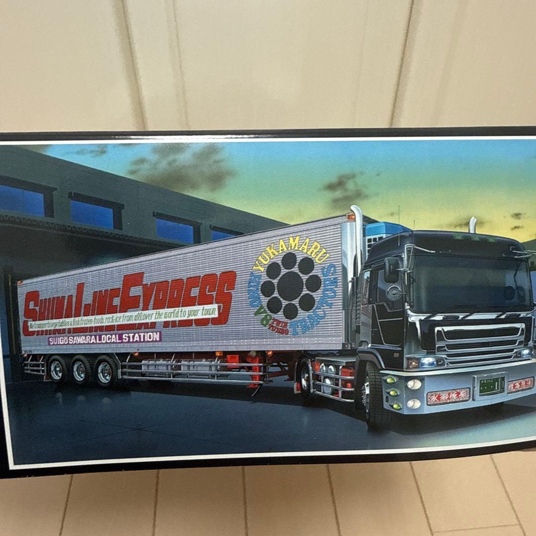 【よしさん専用】アオシマ大型デコト1/32由加丸No71 冷凍サーモキング　日野