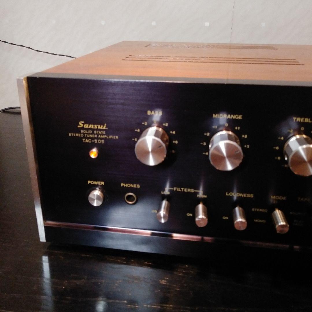 「動作品」SANSUI TAC-505 ステレオ　レシーバーアンプ チューナー