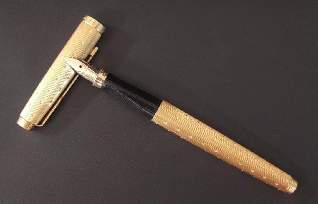 PARKER パーカー 万年筆 ペン先 585 14金 極細 ゴールドカラー