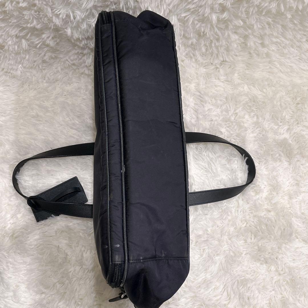 PRADA プラダ ナイロン ビジネスバッグ ブリーフケース ネイビー 三角ロゴ