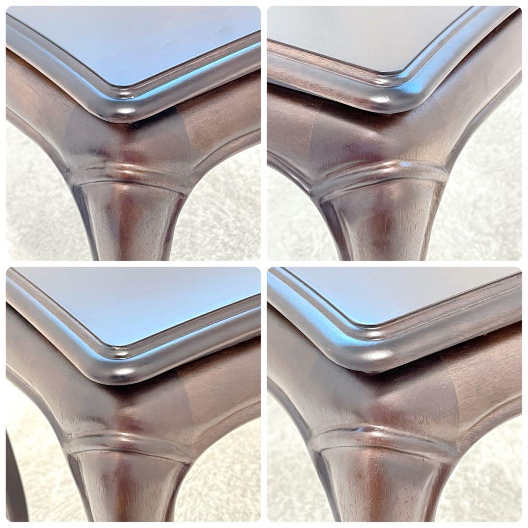 【極美品✨】MARUNI マルニ サイドテーブル 花台　天然木 マキシマム 猫足