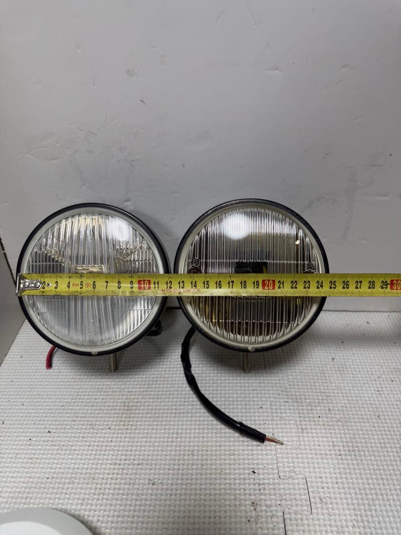 当時物デュアルカウル用CIBIEフォグランプ/ライトカバー付シビエ/検マーシャル