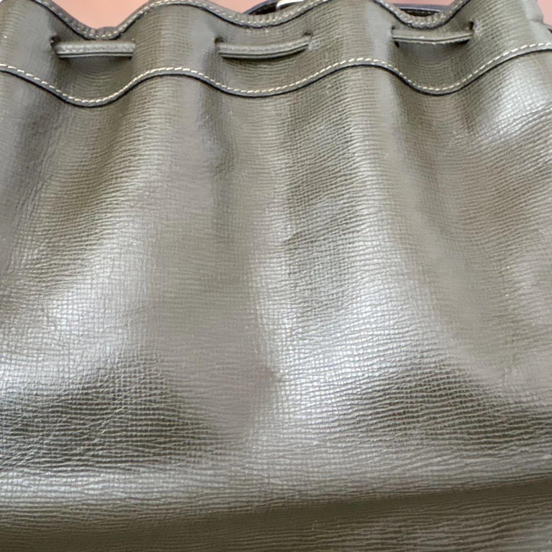 CELINE オリーブグリーン バケットバッグ