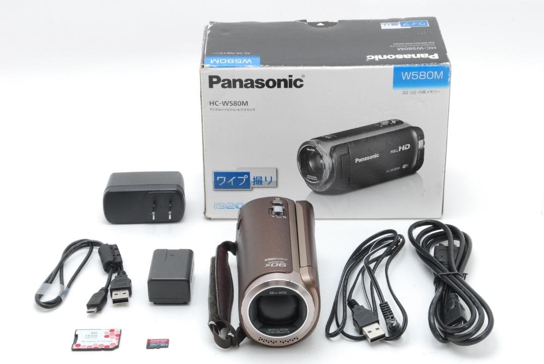 【美品】Panasonic パナソニックHC-W580M ビデオカメラ ブラウン