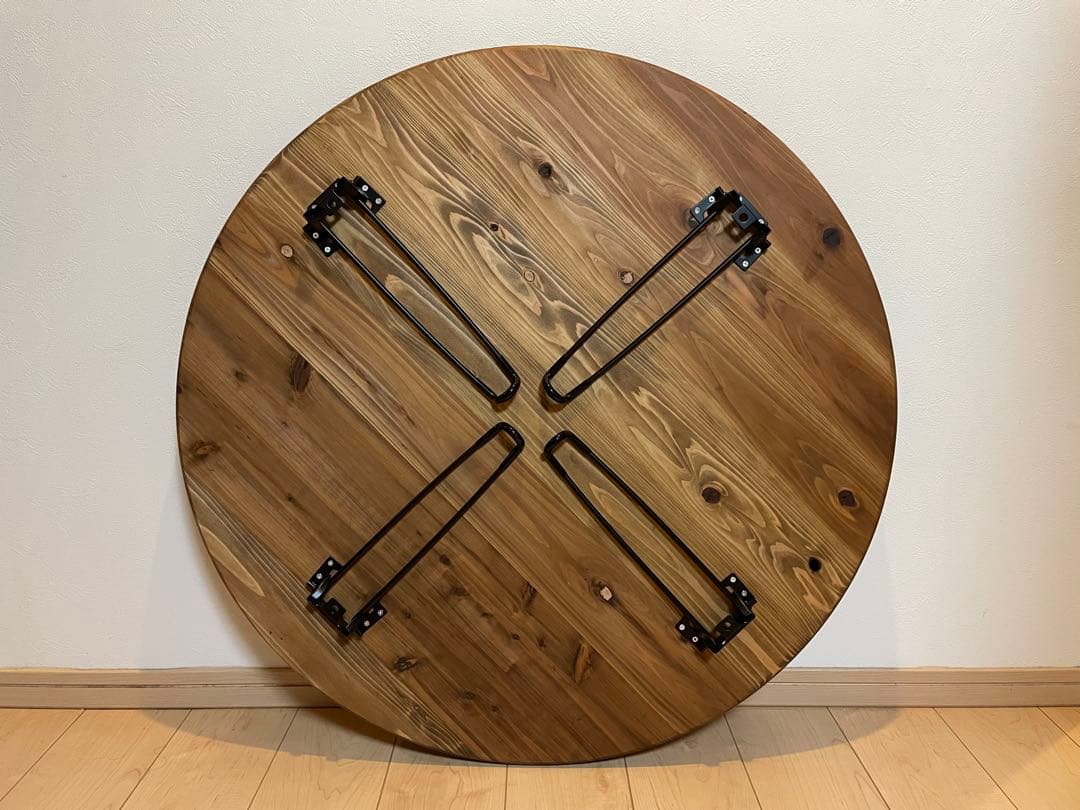 折りたたみテーブル　丸テーブル　キャンプテーブル　円卓　センターテーブル