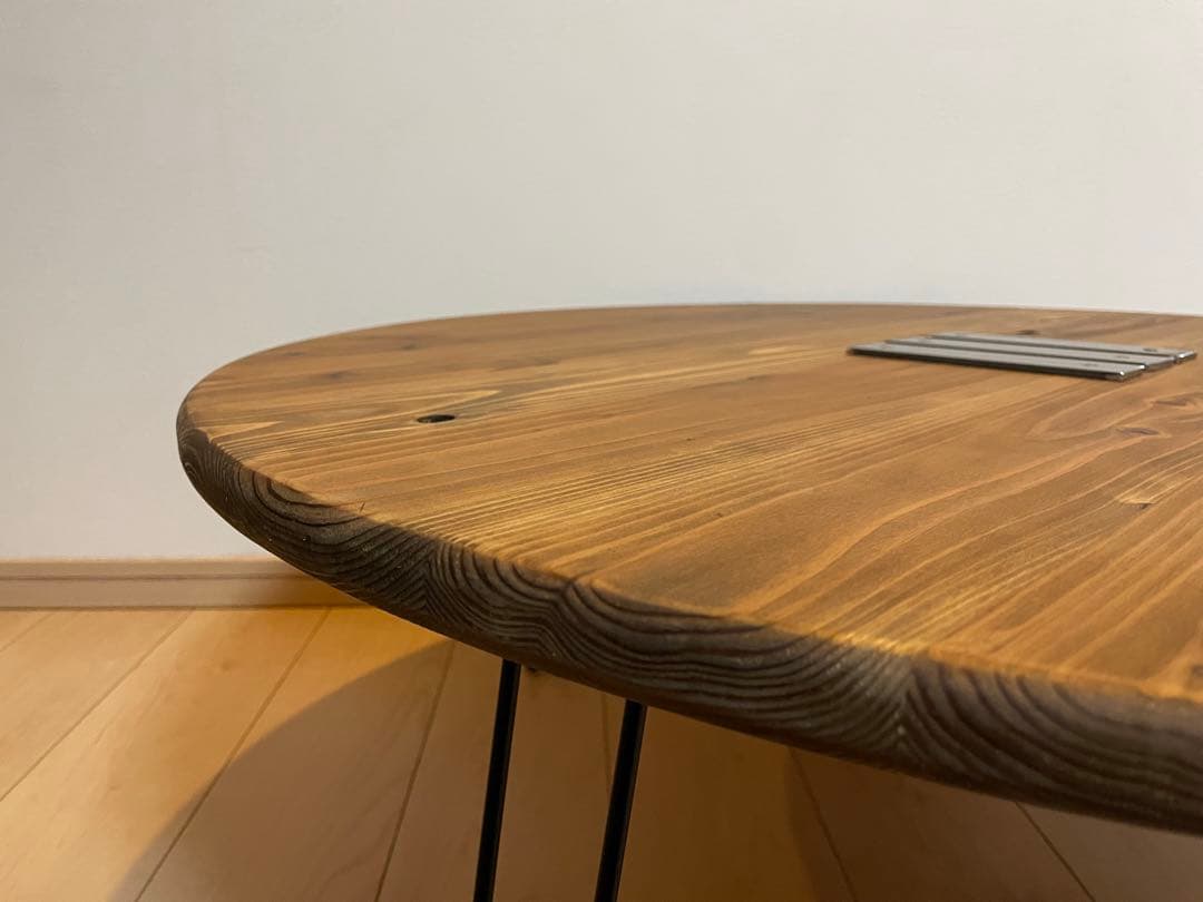 折りたたみテーブル　丸テーブル　キャンプテーブル　円卓　センターテーブル