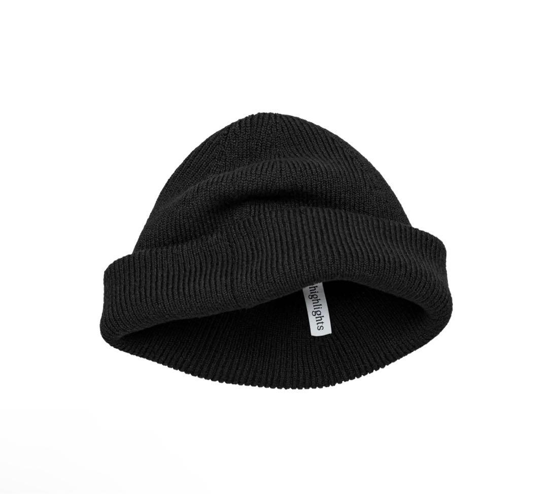 帽子 the highlights beanie black