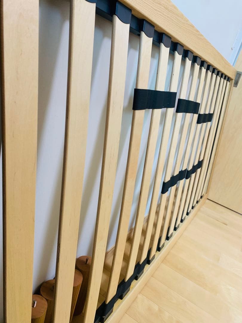 無印良品 シングルベッドフレーム オーク材 木製脚付き