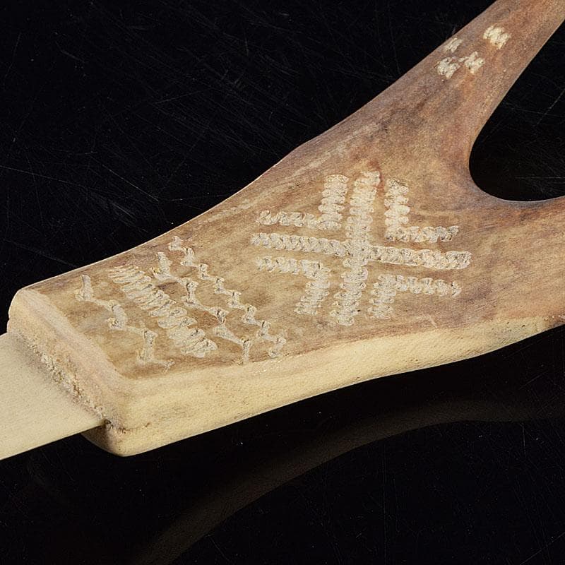 北欧伝統工芸　トナカイ鹿角　ペーパーナイフ　V　9292