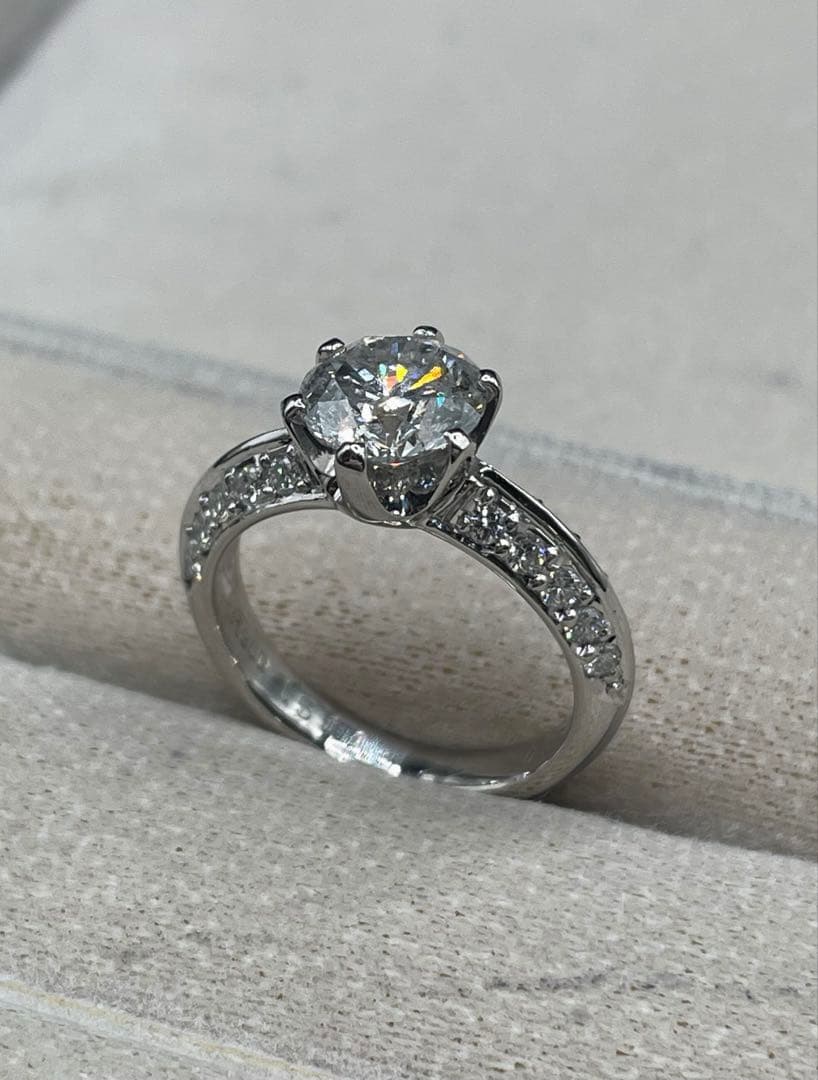 専用JL221★最高級 ダイヤモンド1.841ct プラチナ リング 鑑別付