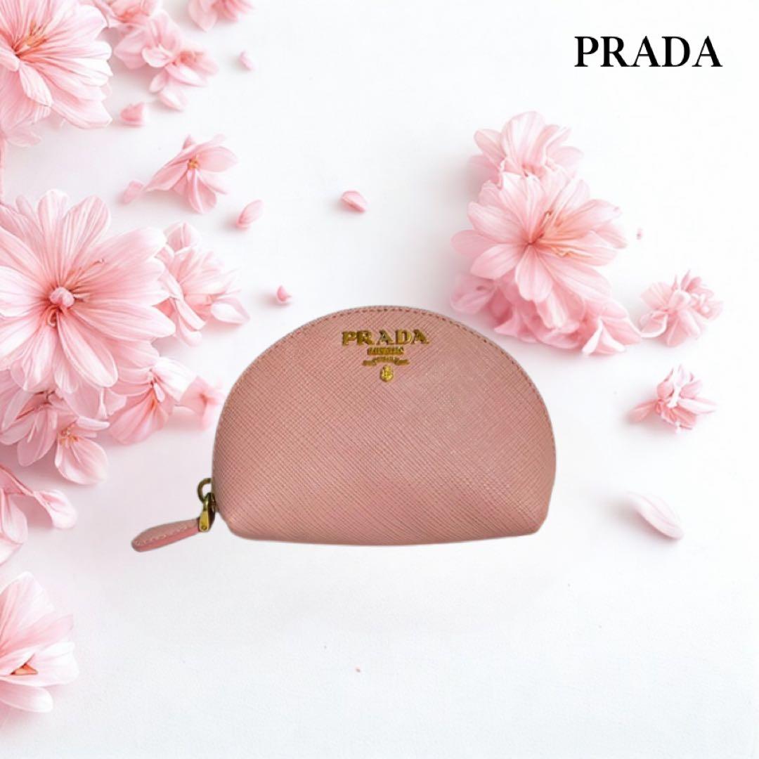 PRADA サフィアーノ　レザーケース プラダ　ピンク