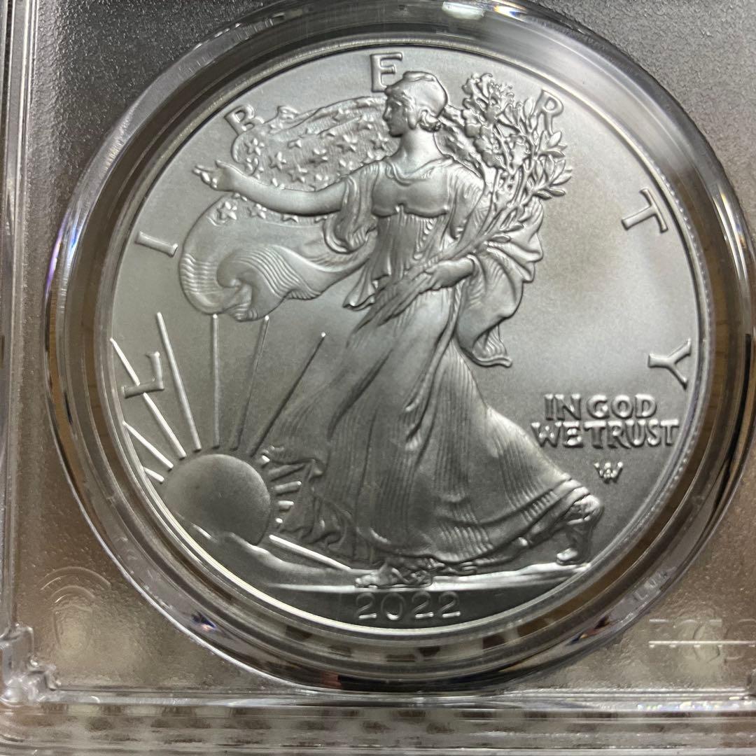 【新品】Silver Eagleイーグル銀貨2022 PCGS MS70