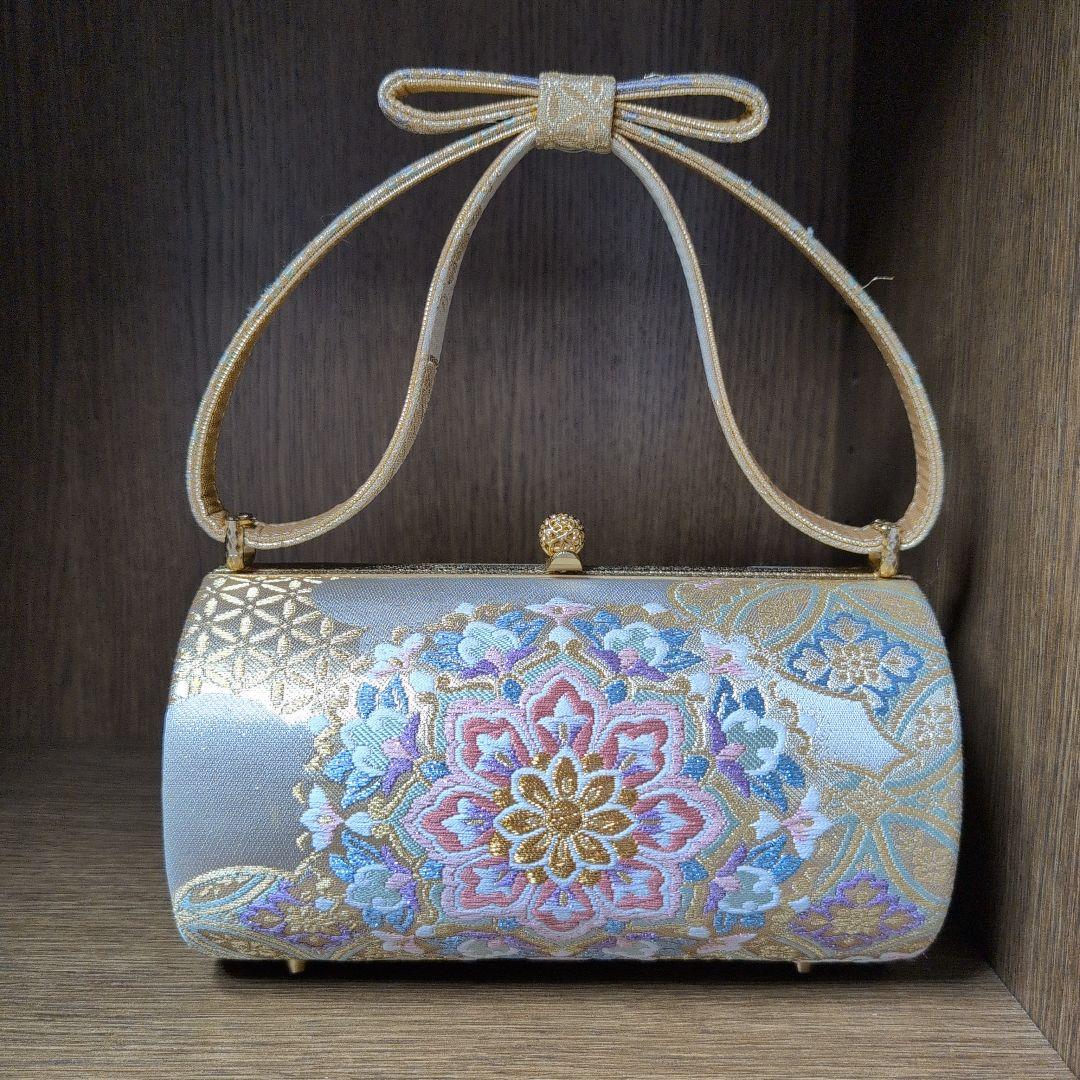 高級　高島屋　美品　和装用バッグ 着物　和装　バッグ　カバン　正絹帯地　正絹