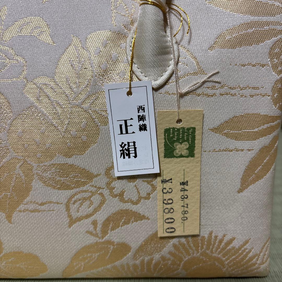 期間限定お値下げ中です！西陣織 正絹 花柄 ハンドバッグ