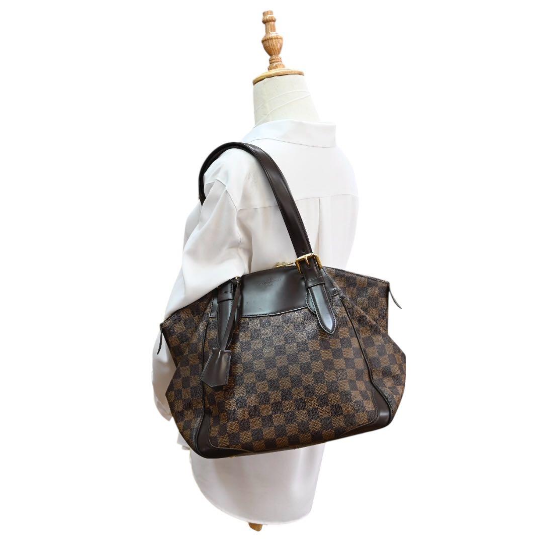 【美品】ルイヴィトン　ダミエ　エベヌ　ヴェローナMM ショルダーバッグ　茶