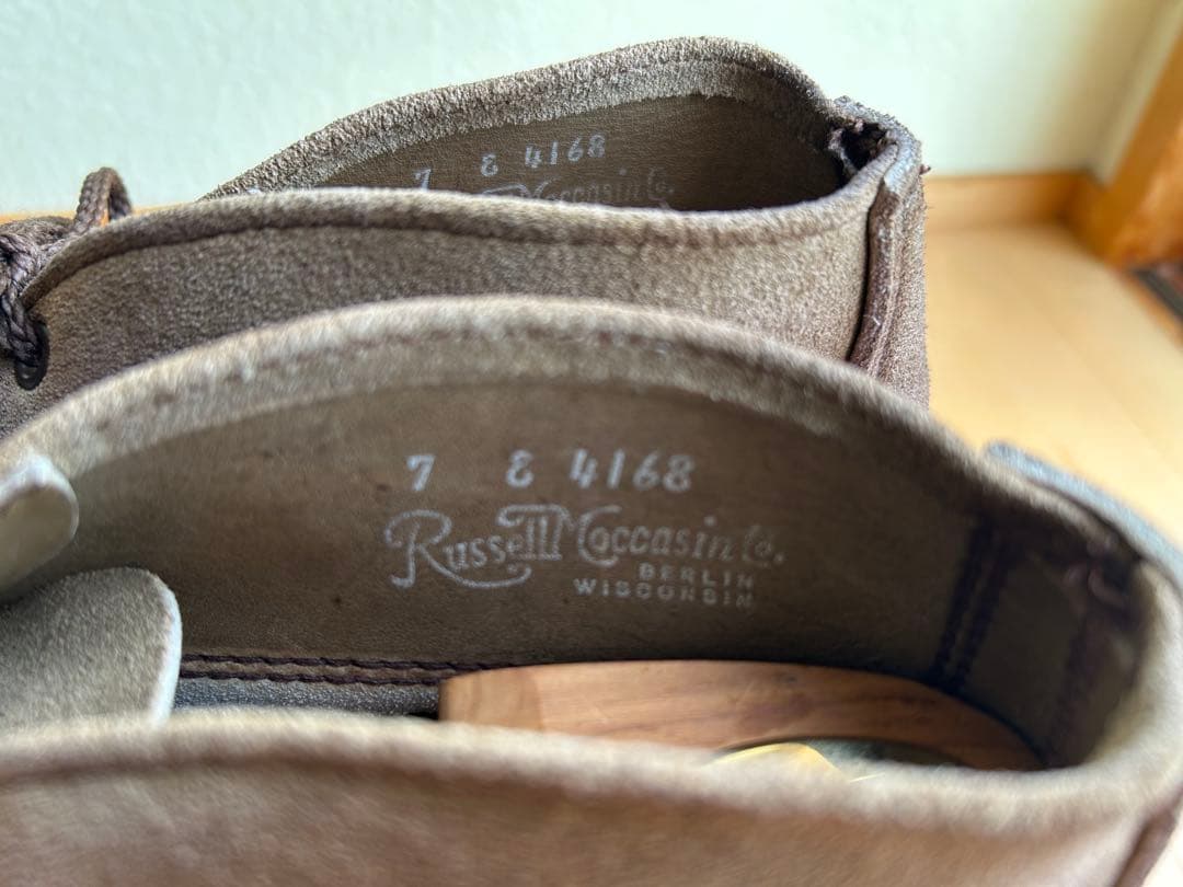 ラッセルモカシン スポーティングクレイスエードチャッカ 200-27W US7E