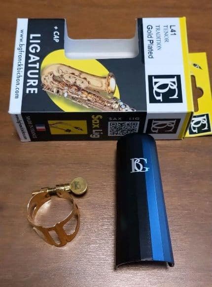 BG 　トラディション リガチャー テナー用 ゴールドプレート L41