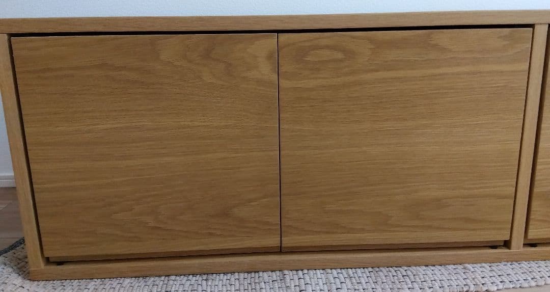 無印良品　スタッキングキャビネット　オーク材
