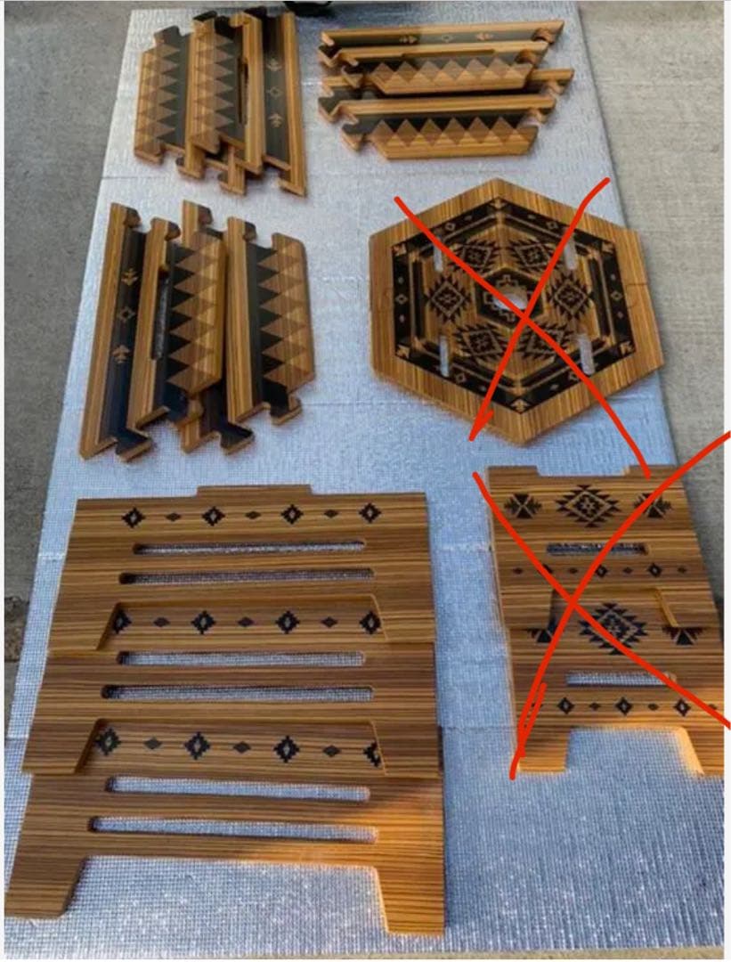 TheArth ヘキサテーブル　しま次郎ンドル　収納袋付き