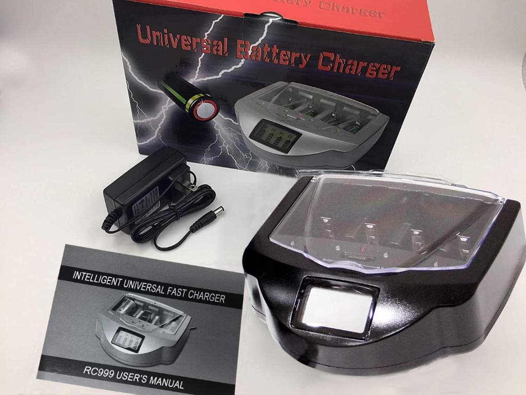 リフレッシュ機能付き単1?単4・9V電池充電器