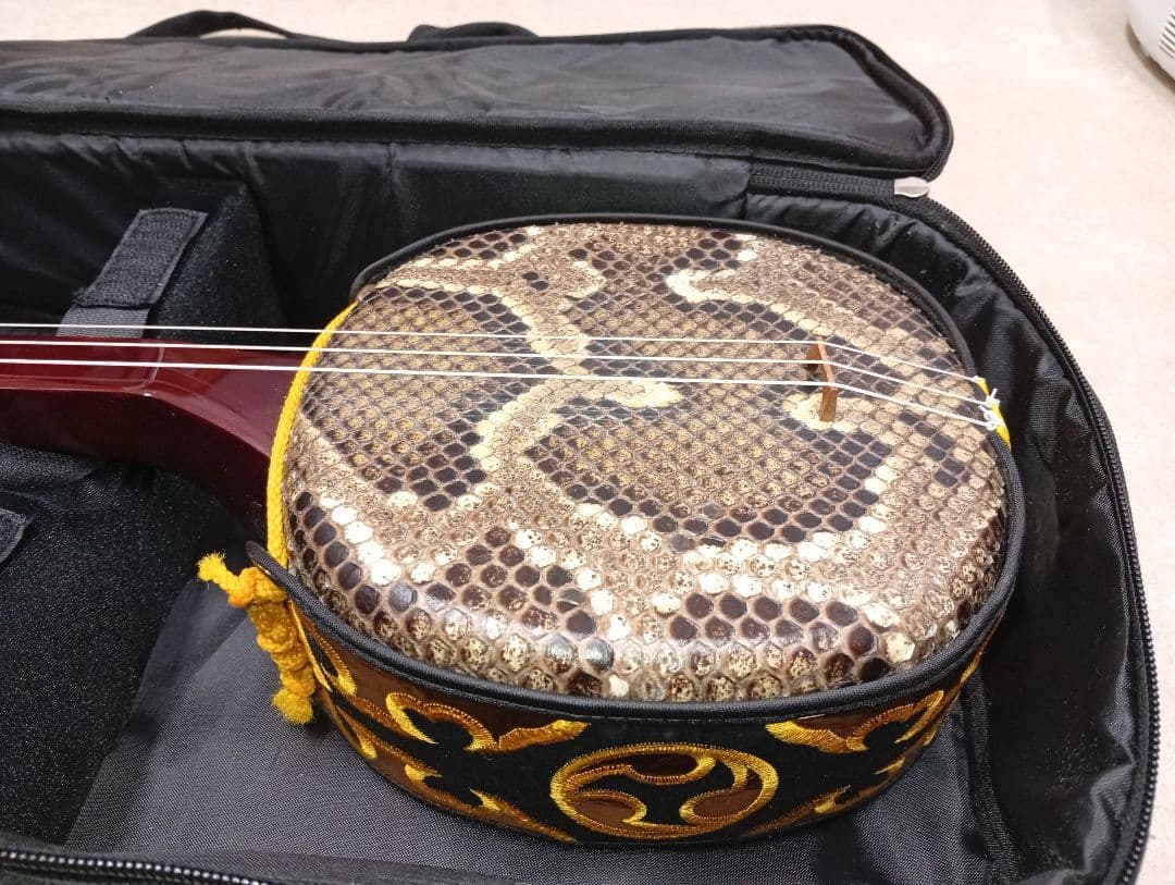 三線本体 人工革 ペグ式