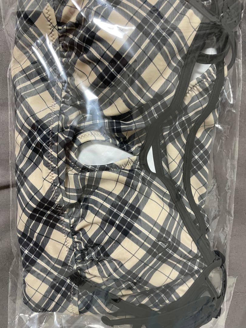 andmary Nadia check swimsuit 水着 スイムウェア