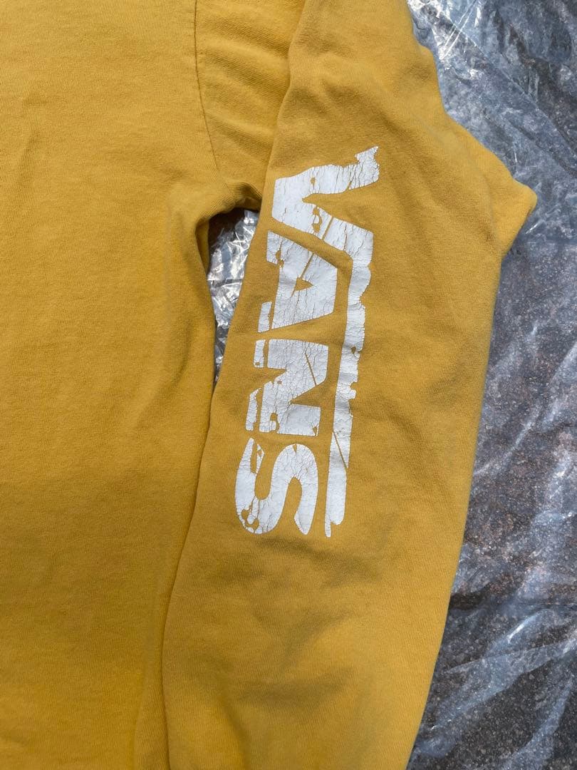 タ*ラ様 VANS イエロー ロングスリーブTシャツ　両袖ロゴ付　ロンT