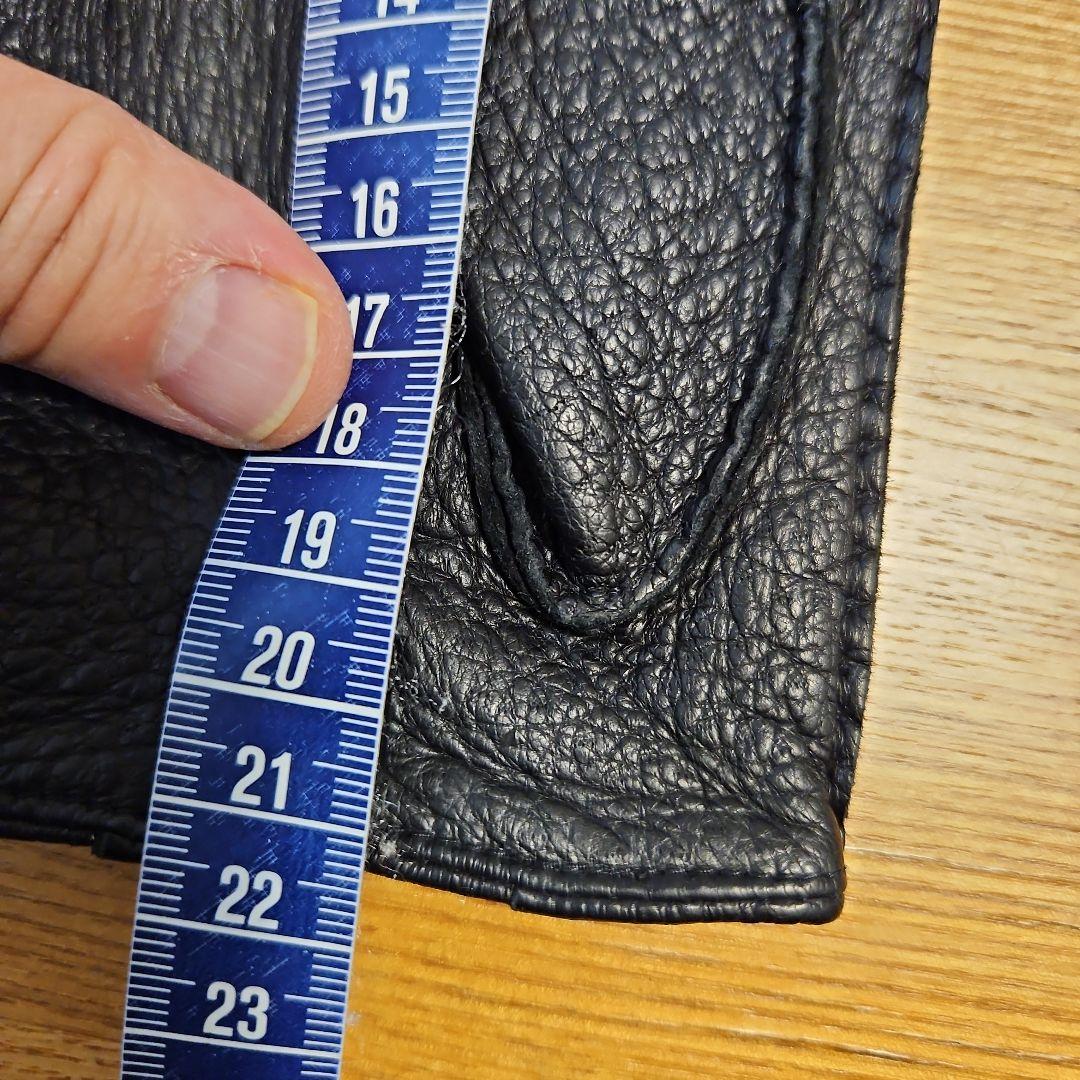 【新品に近い！】デンツの定番！1番人気の裏地なしペッカリーグローブ黒S7