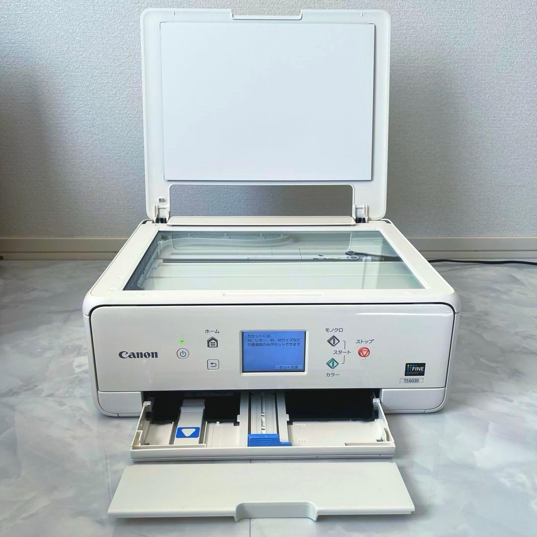 キャノンプリンター複合機TS6030動作確認済新品インク装着済Canonピクサス