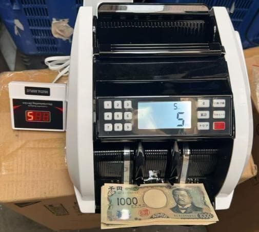 未使用中古 紙幣カウンター 充電式 紙幣計算機 偽札検知機能 新札対応