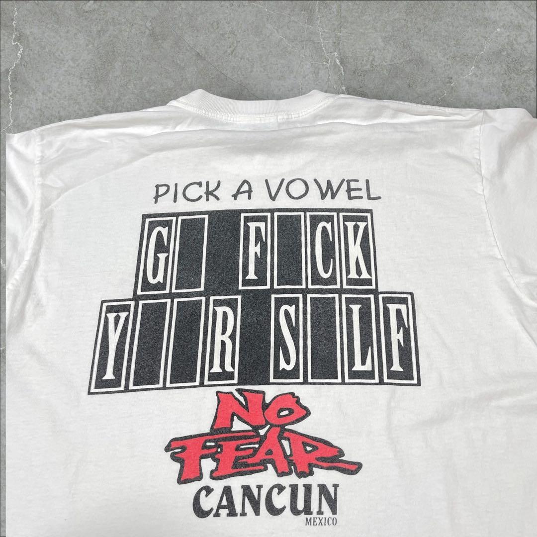 90s メキシカンブート NOFEARtシャツ オールドスケート fuck系