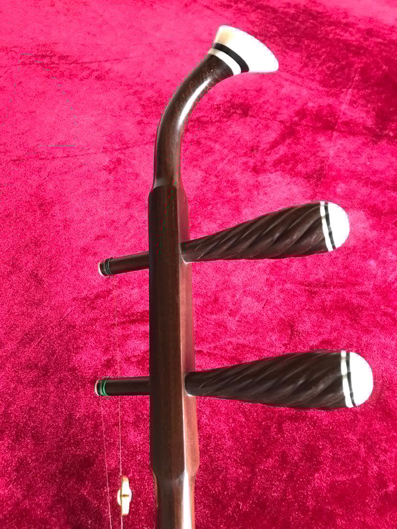 二胡★特選・明清・老紅木★錦蛇皮★古月琴坊・万其興製作★プロ級・演奏級★十年保証