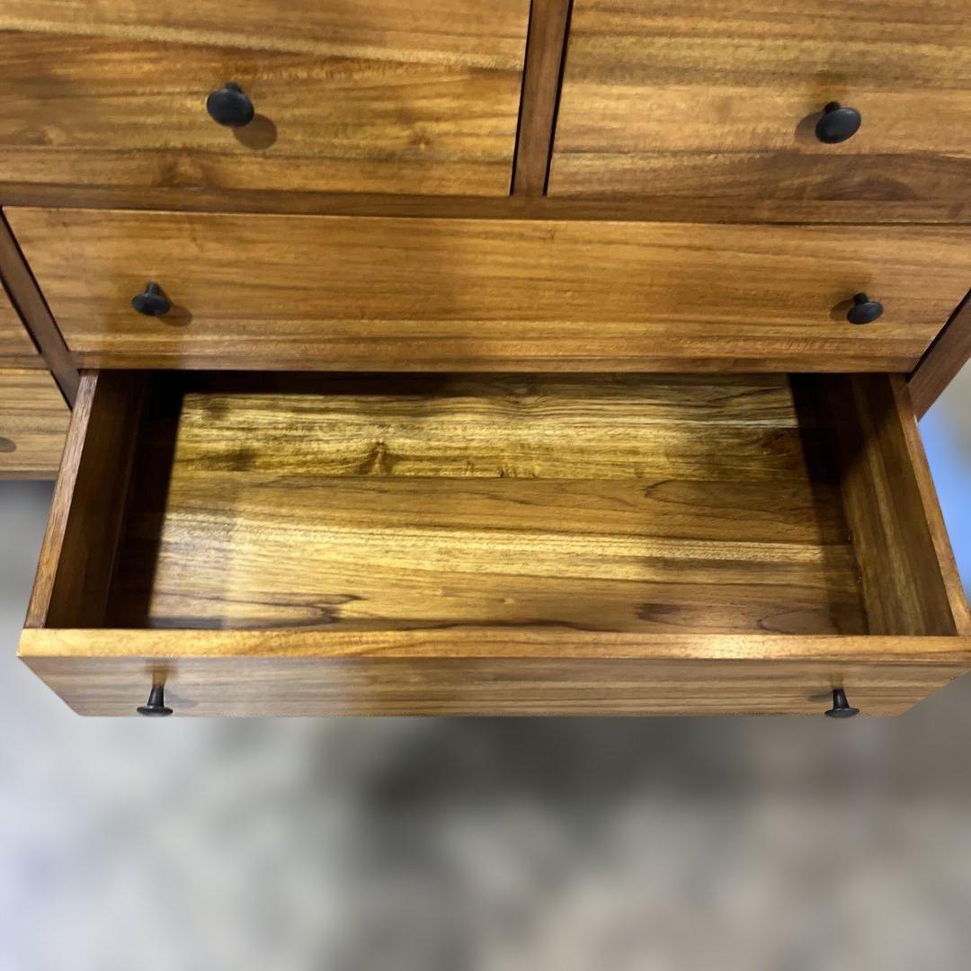 【チーク無垢材】◆ワイドチェスト◇雰囲気抜群◆程度良好！