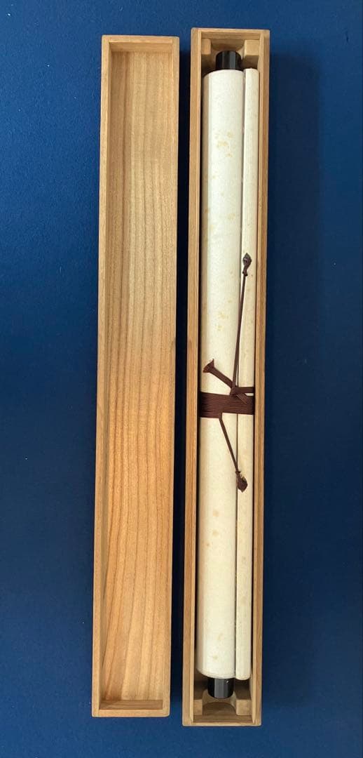 山下仙谷【花鳥 図】絹本　掛軸（箱破損）(検索ワード：渡辺崋山)