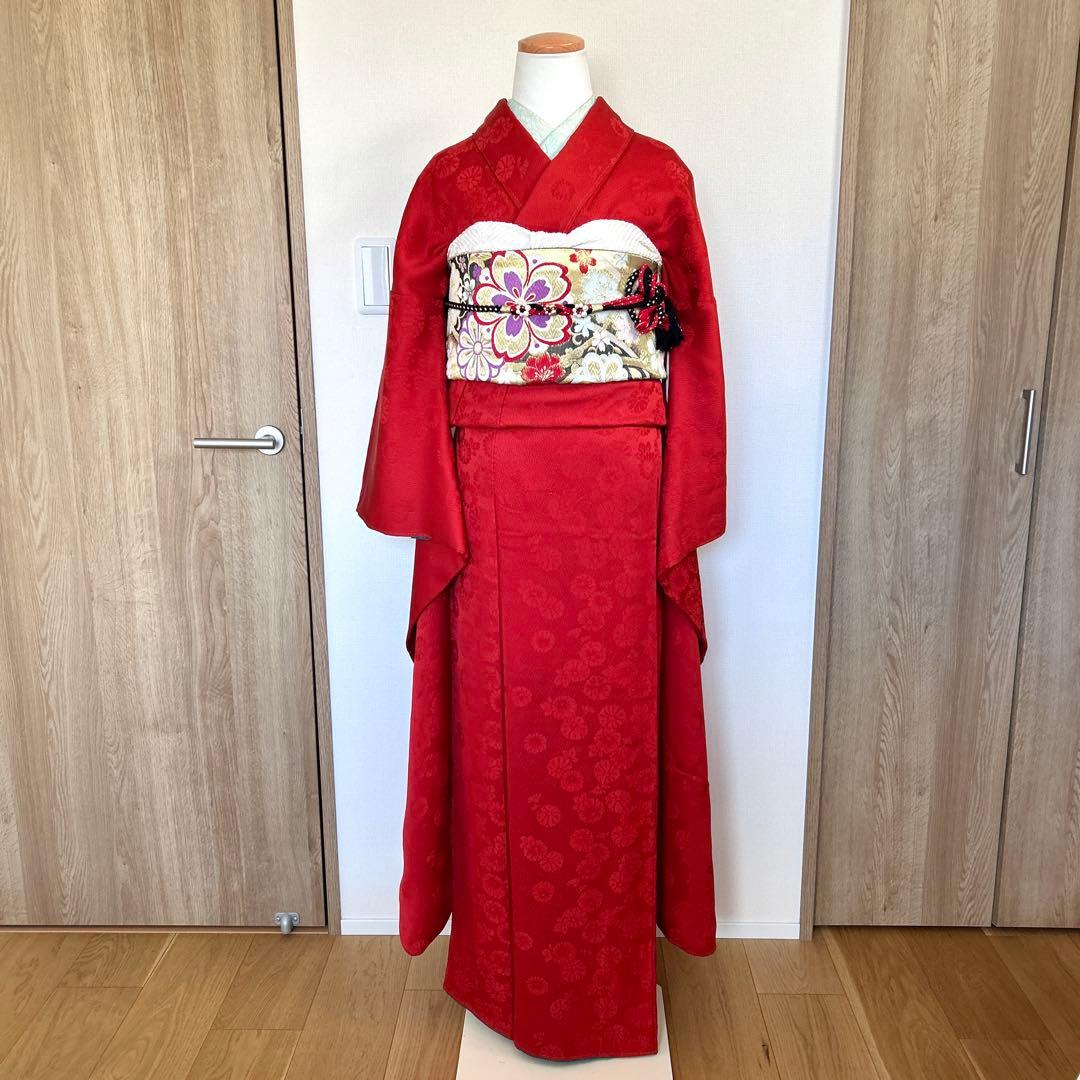 Y1 振袖4点セット★お振袖セット★成人式 フルセット★パールトーン加工