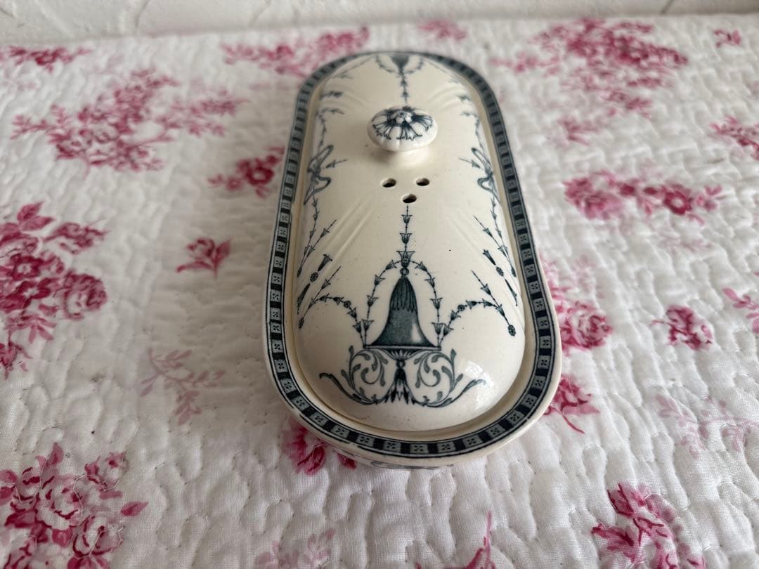 フランスアンティーク　エミール・ブルジョア　陶器製の歯ブラシケース